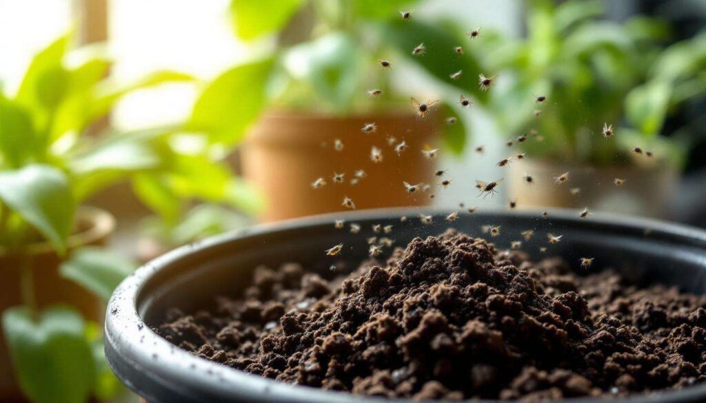 Rouwmugjes in potgrond: 5 effectieve huismiddeltjes om je planten te redden