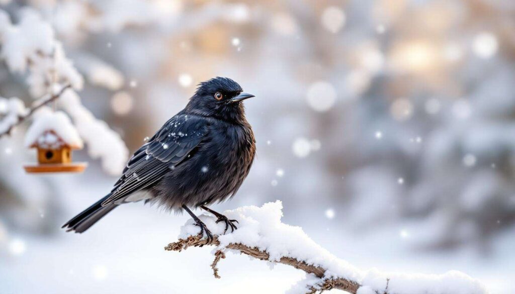 Waarom merels bij strenge vorst de voederhuisjes mijden en hoe je ze echt kunt helpen