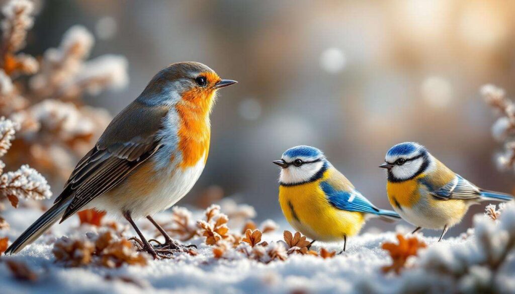 Wintervogels in onze tuinen: een gids om ze op het juiste moment te observeren en hun gedrag te begrijpen