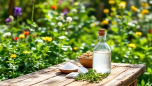 Witte azijn werkt sterk tegen onkruid als je deze twee keukenproducten toevoegt