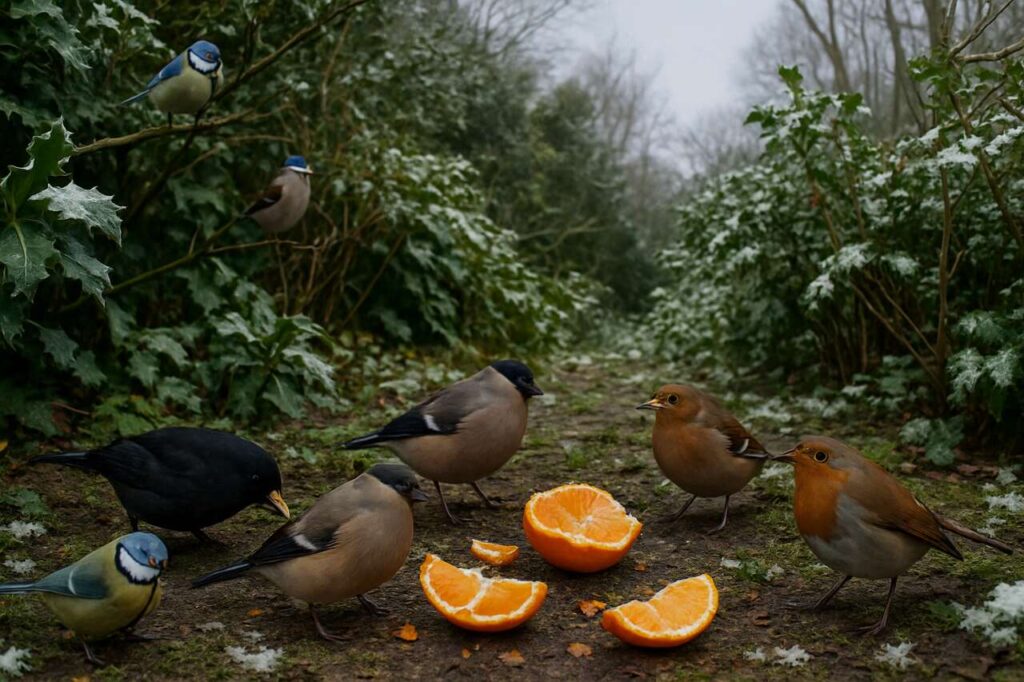 In de tuin trekt deze vaak weggegooide wintervrucht vogels aan en verbetert de bodemvruchtbaarheid