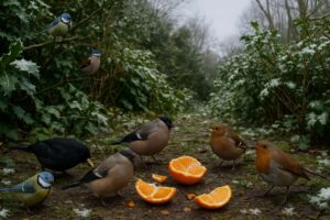 In de tuin trekt deze vaak weggegooide wintervrucht vogels aan en verbetert de bodemvruchtbaarheid